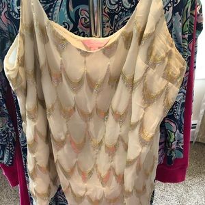 GUC Lilly Pulitzer silk tank top HTF!!